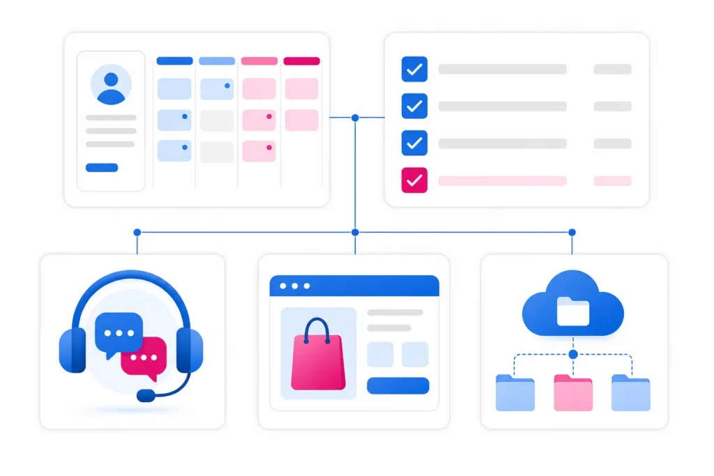 Из чего состоит Битрикс24: CRM, задачи и проекты, контакт-центр, сайты и магазины, онлайн-офис